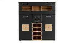 Barschrank Cortina | Eiche Altholz (Nachbildung) / Schwarz -Kommode & Sideboards Verkäufe 13207056 10 202209212234