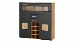 Barschrank Cortina | Eiche Altholz (Nachbildung) / Schwarz -Kommode & Sideboards Verkäufe 13207056 19 202209212234