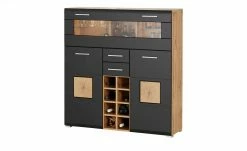 Barschrank Cortina | Eiche Altholz (Nachbildung) / Schwarz -Kommode & Sideboards Verkäufe 13207056 20 202209212234