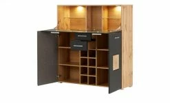 Barschrank Cortina | Eiche Altholz (Nachbildung) / Schwarz -Kommode & Sideboards Verkäufe 13207056 7 202209212234