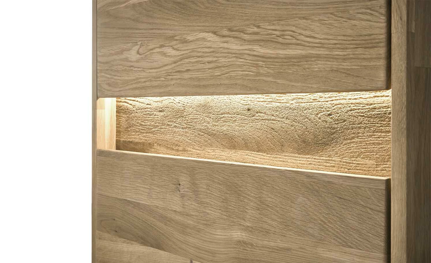 Westerburg Vitrine massiv Texas | Wildeiche Bianco links, links 7 Westerburg Vitrine massiv Texas | Wildeiche Bianco links, links – Bild 7