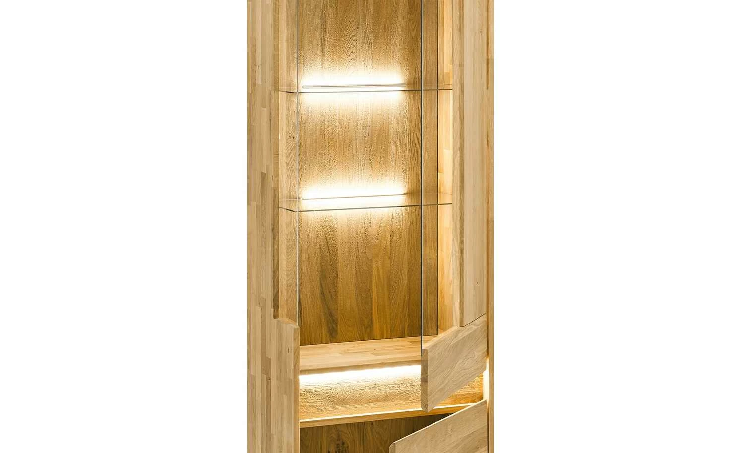 Westerburg Vitrine massiv Texas | Wildeiche rechts, rechts 3 Westerburg Vitrine massiv Texas | Wildeiche rechts, rechts – Bild 3