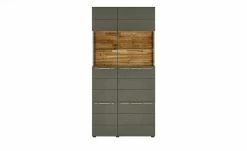 Berger & Rath Vitrine Claro | Londra (Hellgrau) Sichtbare Rückwand: Wildeiche mit Glaseinlegeböden -Kommode & Sideboards Verkäufe 13230880 1 202103051240