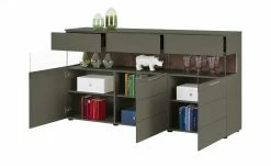 Berger & Rath Sideboard Claro | Londra (Hellgrau) Sichtbare Rückwand: Wildnussbaum -Kommode & Sideboards Verkäufe 13230884 4 202103051240