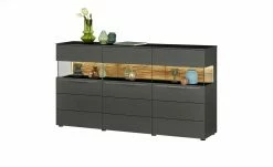 Berger & Rath Sideboard Claro | Anthrazit Sichtbare Rückwand: Wildeiche gesandstrahlt -Kommode & Sideboards Verkäufe 13230885 3 202103051240