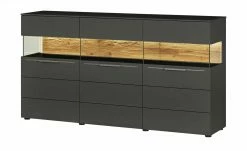 Berger & Rath Sideboard Claro | Anthrazit Sichtbare Rückwand: Wildeiche gesandstrahlt -Kommode & Sideboards Verkäufe 13230885 4 202103051240