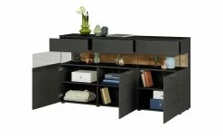 Berger & Rath Sideboard Claro | Anthrazit Sichtbare Rückwand: Wildeiche gesandstrahlt -Kommode & Sideboards Verkäufe 13230885 5 202103051240