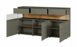 Berger & Rath Sideboard Claro | Londra (Hellgrau) Sichtbare Rückwand: Wildeiche gesandstrahlt -Kommode & Sideboards Verkäufe 13230886 6 202103051240