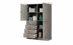 maison bleue Highboard Florian | Grau / Weiß Türen aus Holz -Kommode & Sideboards Verkäufe 13231813 7 202108131411