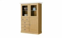 maison bleue Highboard Florian | laugenfarben / Weiß Türen mit Glaseinsatz -Kommode & Sideboards Verkäufe 13231816 8 202108131411