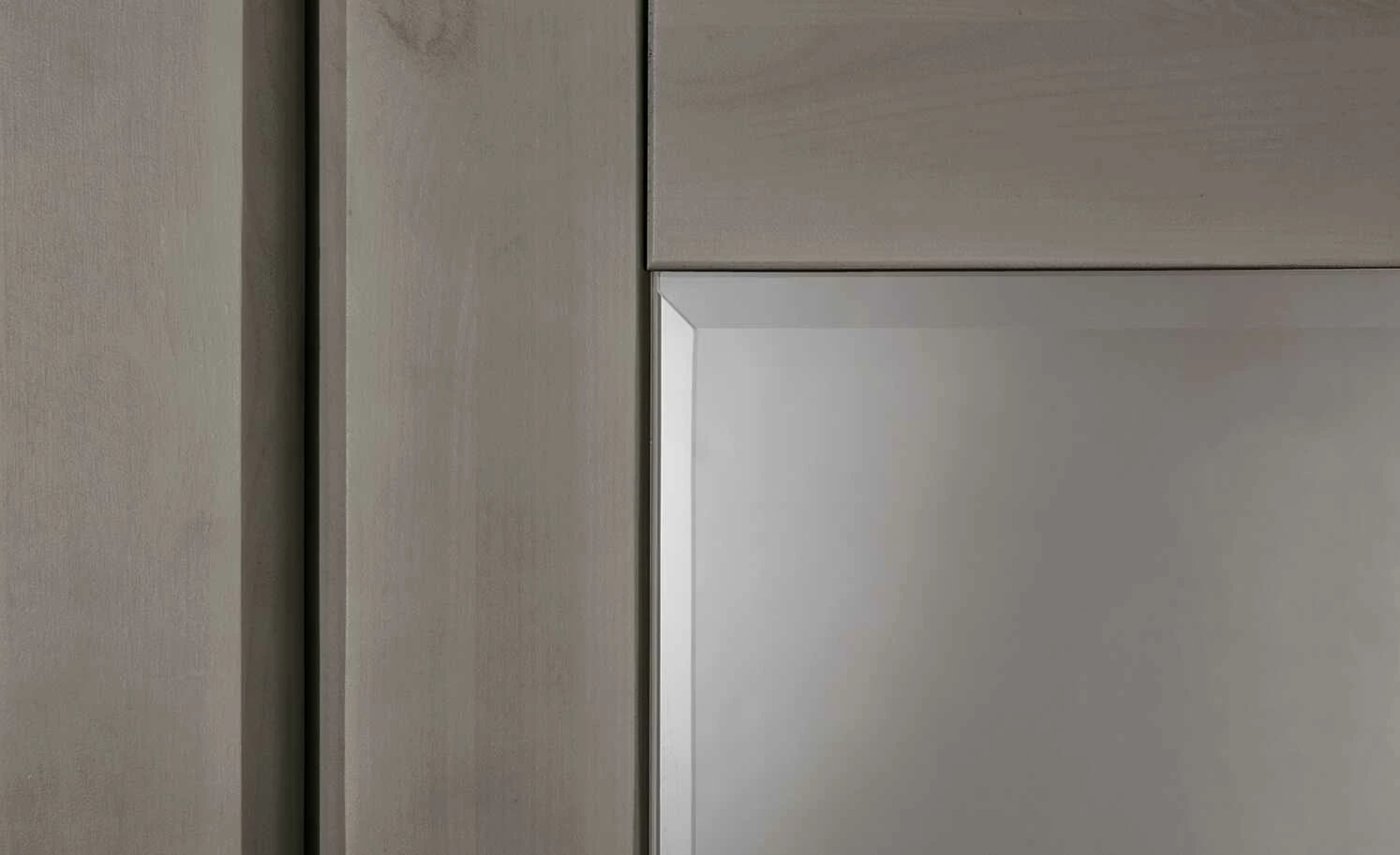 maison bleue Highboard Florian | Grau / Weiß Türen mit Glaseinsatz 4 maison bleue Highboard Florian | Grau / Weiß Türen mit Glaseinsatz – Bild 4