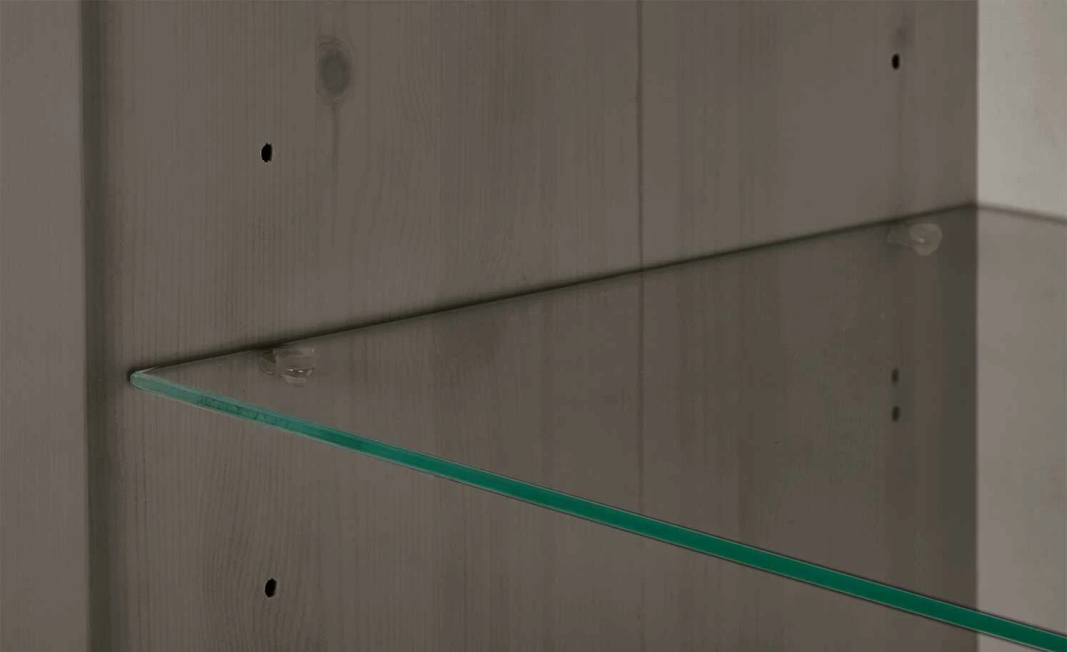 maison bleue Highboard Florian | Grau / Weiß Türen mit Glaseinsatz 5 maison bleue Highboard Florian | Grau / Weiß Türen mit Glaseinsatz – Bild 5