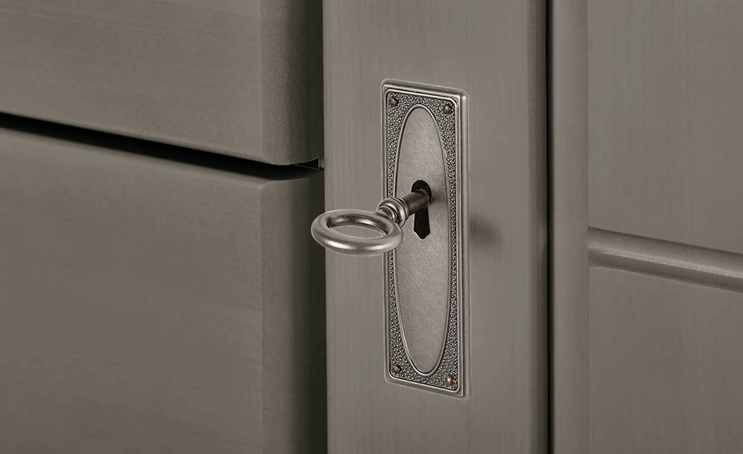 maison bleue Highboard Florian | Grau / Weiß Türen mit Glaseinsatz 6 maison bleue Highboard Florian | Grau / Weiß Türen mit Glaseinsatz – Bild 6