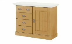 maison bleue Brotschrank Florian | laugenfarben / Weiß