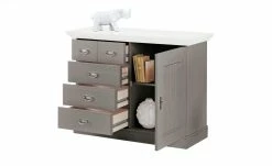 maison bleue Brotschrank Florian | Grau / Weiß -Kommode & Sideboards Verkäufe 13231821 6 202108131411