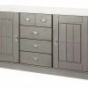 maison bleue Sideboard Florian | Grau / Weiß