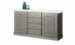 maison bleue Sideboard Florian | Grau / Weiß -Kommode & Sideboards Verkäufe 13231829 6 202108131411