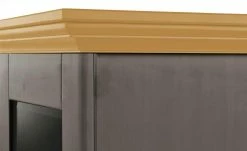maison bleue Vitrinenaufsatz für Sideboard Florian | Grau / laugenfarben -Kommode & Sideboards Verkäufe 13231830 7 202108191245