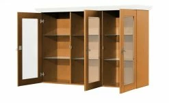 maison bleue Vitrinenaufsatz für Sideboard Florian | bernsteinfarben / Weiß -Kommode & Sideboards Verkäufe 13231831 2 202108191247