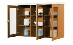 maison bleue Vitrinenaufsatz für Sideboard Florian | bernsteinfarben / Weiß -Kommode & Sideboards Verkäufe 13231831 8 202108191247