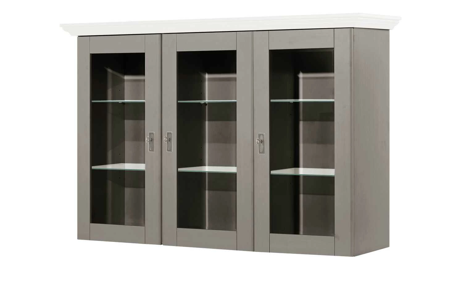 maison bleue Vitrinenaufsatz für Sideboard Florian | Grau / Weiß 1 maison bleue Vitrinenaufsatz für Sideboard Florian | Grau / Weiß