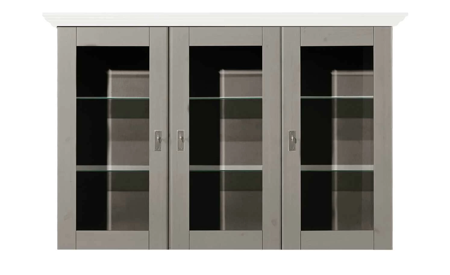 maison bleue Vitrinenaufsatz für Sideboard Florian | Grau / Weiß 7 maison bleue Vitrinenaufsatz für Sideboard Florian | Grau / Weiß – Bild 7