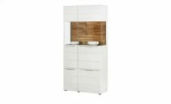 Berger & Rath Vitrine Claro | Weiß-Creme Sichtbare Rückwand: Wildeiche ohne Glaseinlegeböden -Kommode & Sideboards Verkäufe 13232078 4 202108192240
