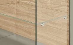 Berger & Rath Vitrine Claro | Londra (Hellgrau) Sichtbare Rückwand: Natureiche Bianco mit Glaseinlegeböden -Kommode & Sideboards Verkäufe 13232080 9 202108130002