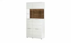Berger & Rath Vitrine Claro | Weiß-Creme Sichtbare Rückwand: Wildnussbaum mit Glaseinlegeböden -Kommode & Sideboards Verkäufe 13232084 12 202108130002