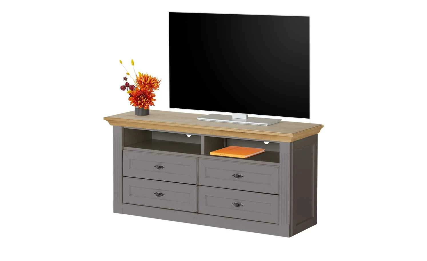 maison bleue TV-Element Petit Chalet | 119|cm Graphit / Asteiche 2 maison bleue TV-Element Petit Chalet | 119|cm Graphit / Asteiche – Bild 2