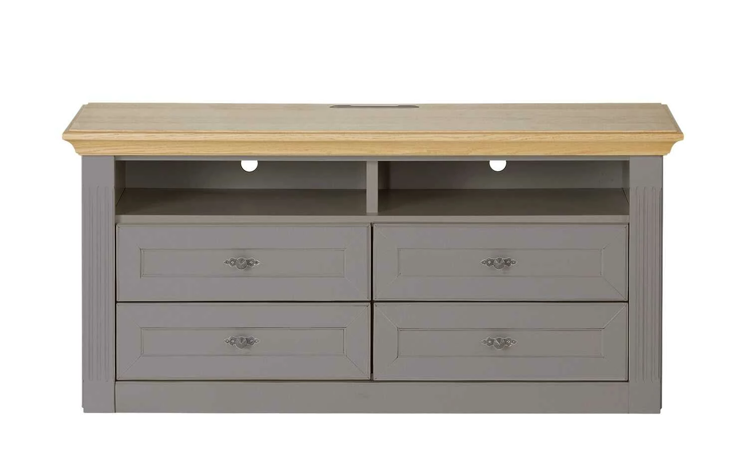 maison bleue TV-Element Petit Chalet | 119|cm Graphit / Asteiche 3 maison bleue TV-Element Petit Chalet | 119|cm Graphit / Asteiche – Bild 3