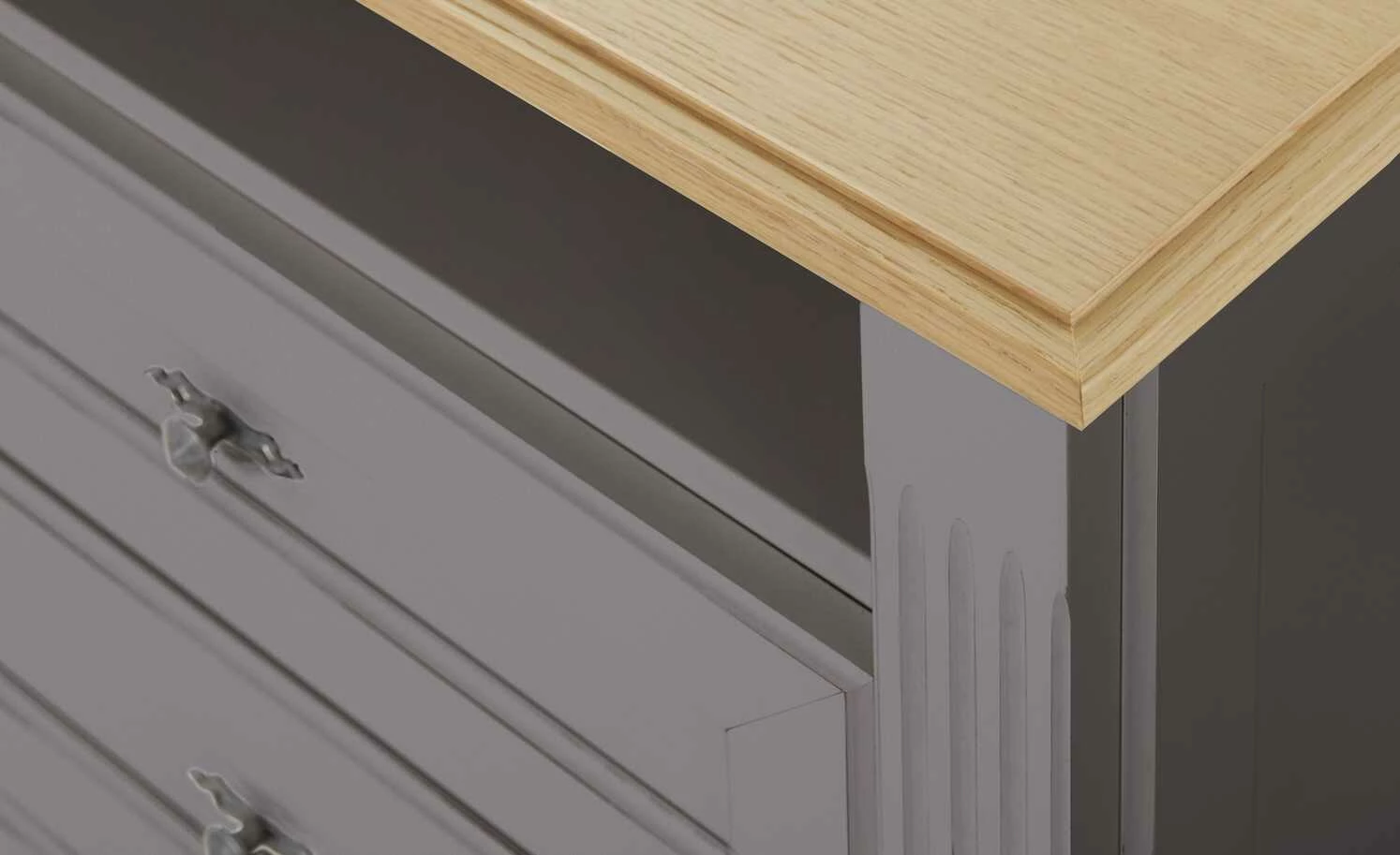 maison bleue TV-Element Petit Chalet | 119|cm Graphit / Asteiche 4 maison bleue TV-Element Petit Chalet | 119|cm Graphit / Asteiche – Bild 4