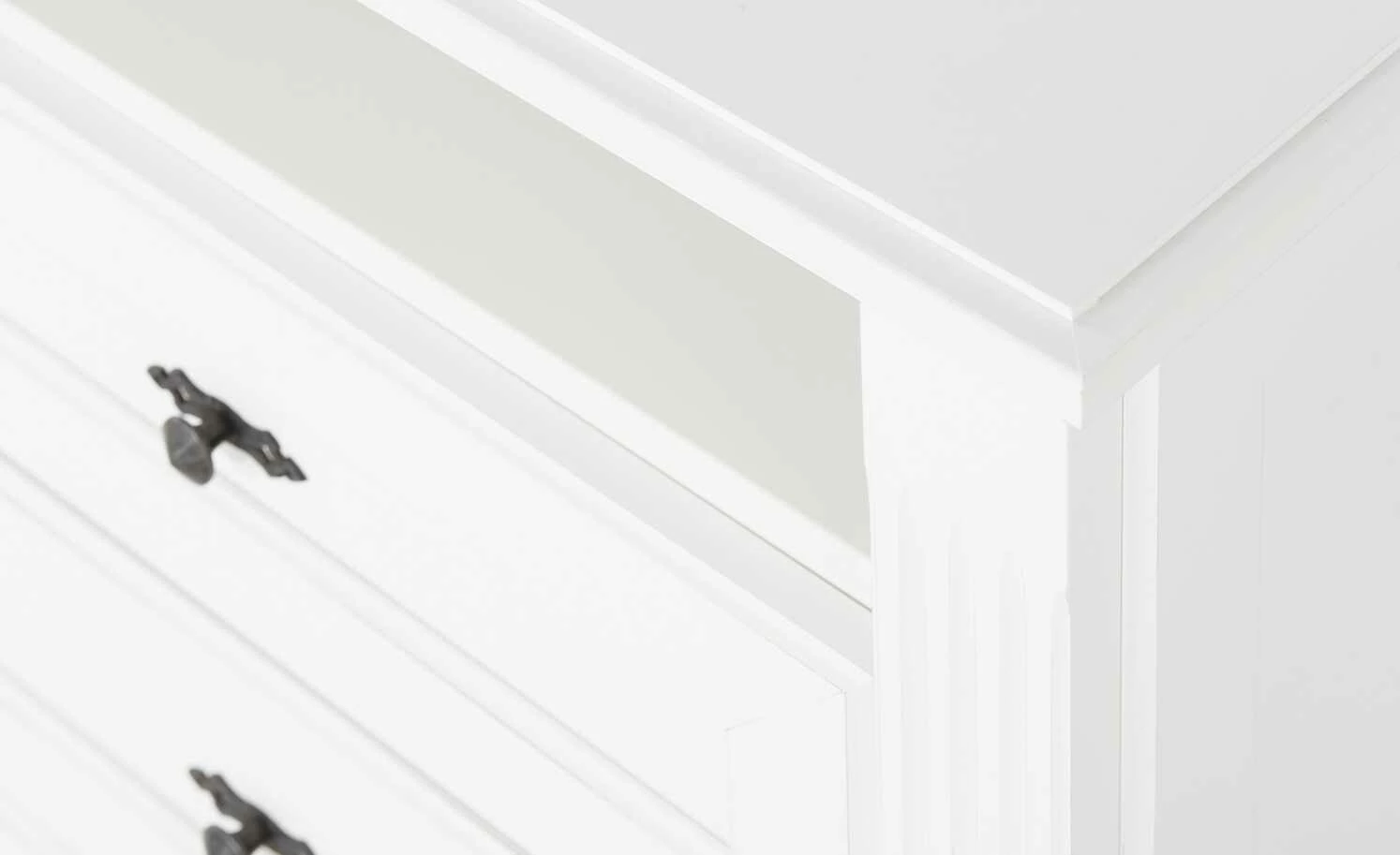 maison bleue TV-Element Petit Chalet | 134|cm Weiß / Weiß 4 maison bleue TV-Element Petit Chalet | 134|cm Weiß / Weiß – Bild 4