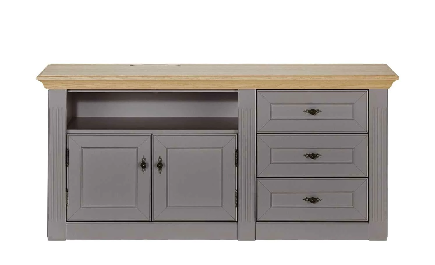 maison bleue TV-Element Petit Chalet | Graphit / Asteiche 5 maison bleue TV-Element Petit Chalet | Graphit / Asteiche – Bild 5