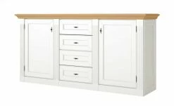 maison bleue Sideboard Petit Chalet | Weiß / Asteiche