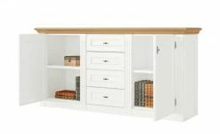 maison bleue Sideboard Petit Chalet | Weiß / Asteiche -Kommode & Sideboards Verkäufe 13232344 3 202206231234