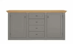 maison bleue Sideboard Petit Chalet | Graphit / Asteiche -Kommode & Sideboards Verkäufe 13232345 2 202206232232