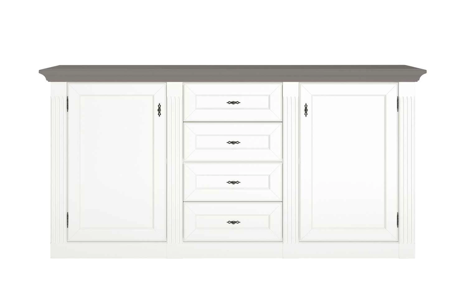 maison bleue Sideboard Petit Chalet | Weiß / Graphit 6 maison bleue Sideboard Petit Chalet | Weiß / Graphit – Bild 6