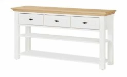 maison bleue Anrichte Petit Chalet | Weiß / Asteiche ohne Flechtkörbe