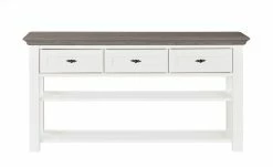 maison bleue Anrichte Petit Chalet | Weiß / Graphit (Grau) ohne Flechtkörbe -Kommode & Sideboards Verkäufe 13232352 3 202203291236