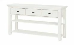 maison bleue Anrichte Petit Chalet | Vintage Weiß / Vintage Weiß ohne Flechtkörbe