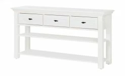 maison bleue Anrichte Petit Chalet | Weiß / Weiß ohne Flechtkörbe