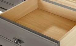 maison bleue Anrichte Petit Chalet | Graphit (Grau) / Asteiche mit Flechtkörben -Kommode & Sideboards Verkäufe 13232356 7 202203291236