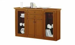 maison bleue Highboard Petit Chalet | Cognac antik (Braun) mit Glastüren -Kommode & Sideboards Verkäufe 13232365 3 202206232232