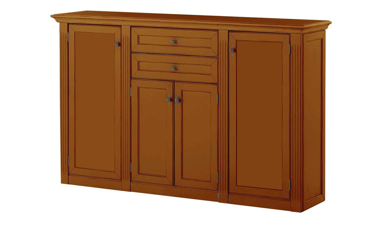 maison bleue Highboard Petit Chalet | Cognac antik (Braun) mit Holztüren 1 maison bleue Highboard Petit Chalet | Cognac antik (Braun) mit Holztüren