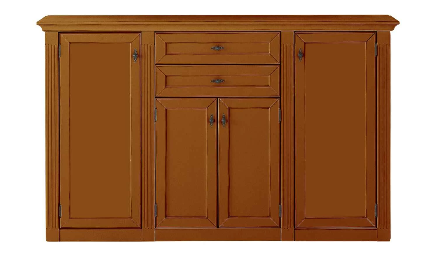 maison bleue Highboard Petit Chalet | Cognac antik (Braun) mit Holztüren 2 maison bleue Highboard Petit Chalet | Cognac antik (Braun) mit Holztüren – Bild 2