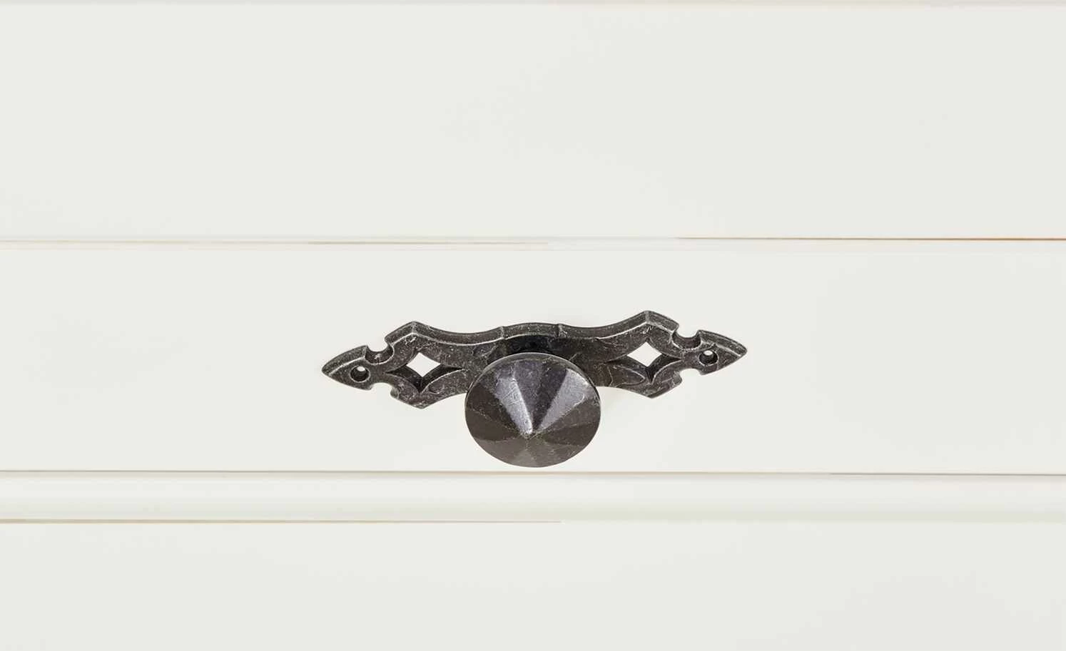 maison bleue Highboard Petit Chalet | Vintage Weiß mit Holztüren 6 maison bleue Highboard Petit Chalet | Vintage Weiß mit Holztüren – Bild 6