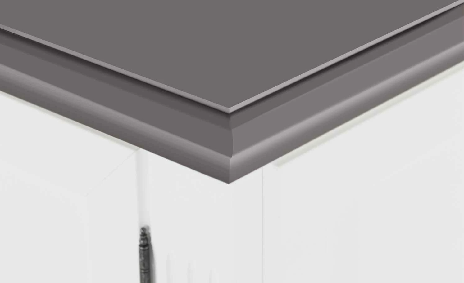 maison bleue Highboard Petit Chalet | Weiß / Graphitgrau mit Holzboden 14 maison bleue Highboard Petit Chalet | Weiß / Graphitgrau mit Holzboden – Bild 14