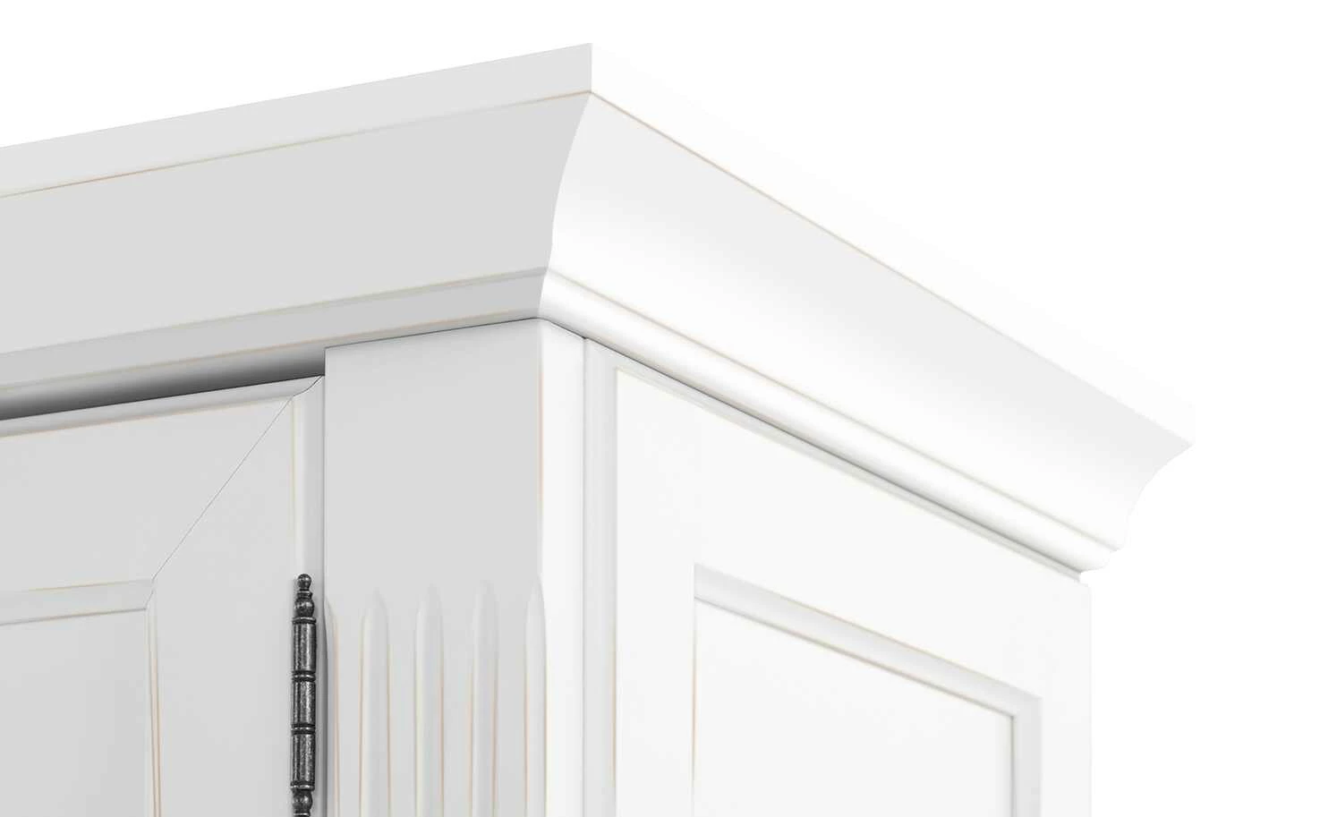 maison bleue Highboard Petit Chalet | Vintage Weiß mit Holzboden 4 maison bleue Highboard Petit Chalet | Vintage Weiß mit Holzboden – Bild 4