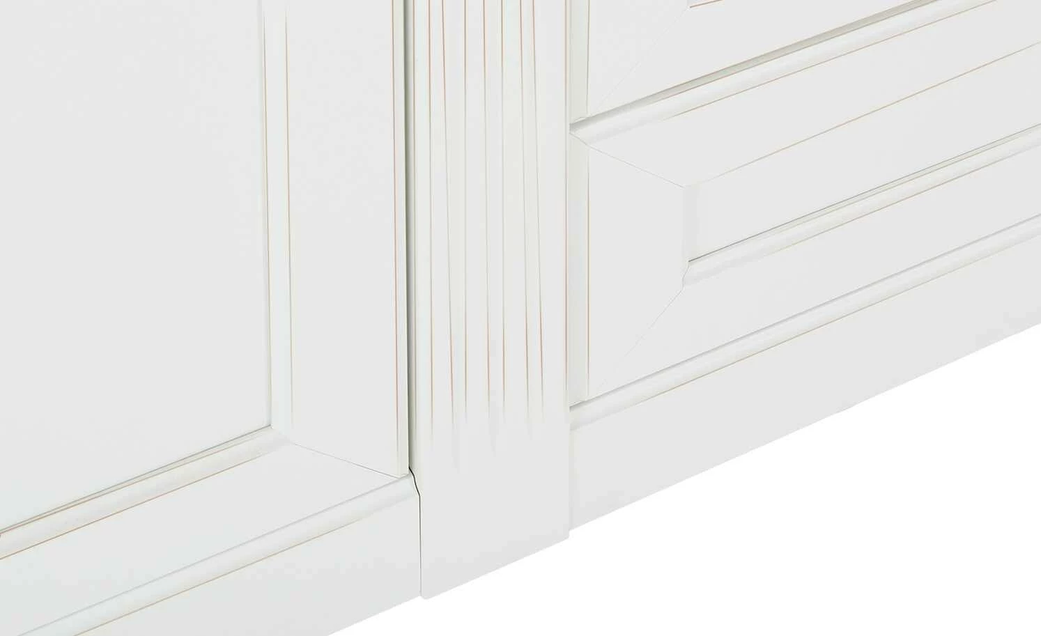 maison bleue Highboard Petit Chalet | Vintage Weiß mit Holzboden 5 maison bleue Highboard Petit Chalet | Vintage Weiß mit Holzboden – Bild 5